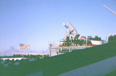 Like everyone else, I sent the Commissioning invitations to my family back 
in Oklahoma.  Never dreamed anyone would show up.   
Low and behold, my mother and one of my sisters drove from Oklahoma City to 
Charleston in a 1958 Nash Rambler. 
I remember them telling me they got good gas mileage.    
Alex
