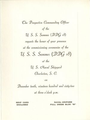 Actual invitation - I asked my Mom where the RSVP card was and she looked at 
me and said "I sent it back, that is what you are supposed to do with a RSVP 
card."

