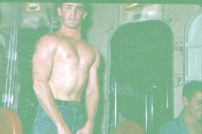Someone had weights up forward and I joined in. 
I remember I had to buy some larger size tops.  

 Alex
