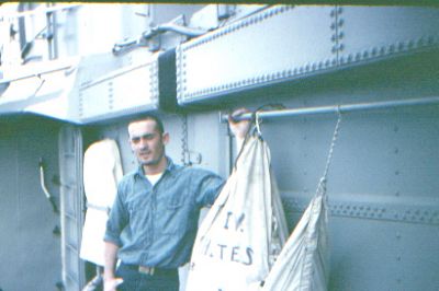 My early days on the Semmes.  
 Looks like I was pulling laundry duty.  
 Alex

