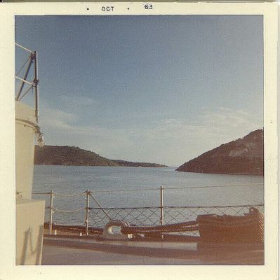 A series of pictures entering the anchorage at St. Thomas
