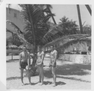 This is the 3 Amigos at a public beach in San Juan (Myself Clint Allen Bob(?) 
Bostick). I believe that was his name.
