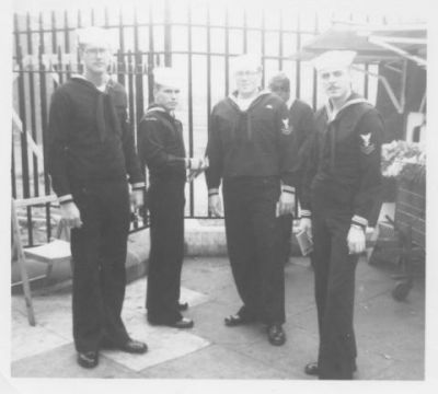 This was taken at the OLD tower of London. I only remember Cal Morehouse 
who is at my right, the others escape me, you might know or remember who 
they where, they where both FTMs
