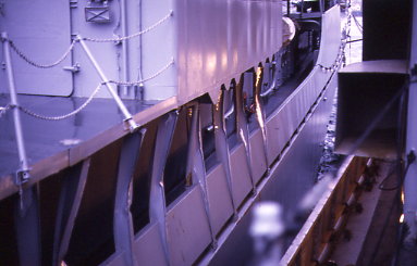 Another view of the damage on the starboard side.
