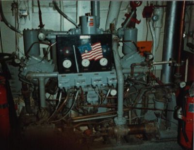 HP Air Compressor in Engineroom #1
