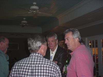 left in green shirt: Arlen Alexander, black checked shirt Bob Mitchell, 
black jacket John Jones, and Tom Camann
