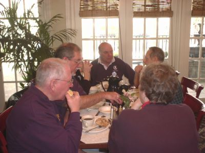 Foreground: Don and Betty Sazama, 
Earl Hopping,Gene Beaumont and Paul Stark.
