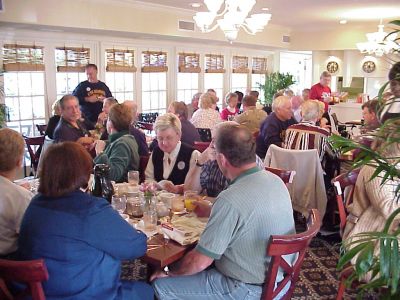 Group shot at breakfast.
