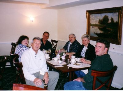 Left to right: Karen Layus, Tom Camann, Chuck Layus, Ron and 
Bonnie Beinhaur, Scott Sharp
