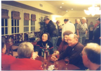 The welcome party, night of arrival
