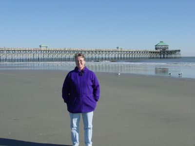 Nancy Bishop at Folly Beach
