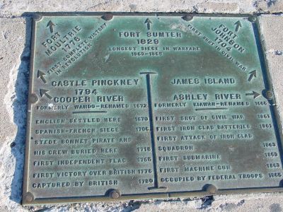 Plaque along the Battery
