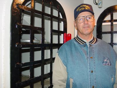Bruno Bishop next to brig
