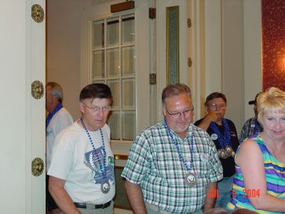Jerry Davis, Billy Gullett, and Linda Beaumont at Registration, Friday 
afternoon.
