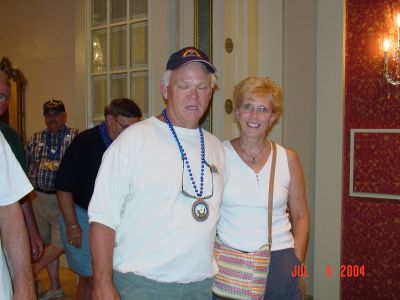 Bruce and Carol Merrick arriving from Richfield, OH at Registration, Friday 
afternoon.
