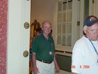 Fred Smith from Menlo Park, CA and Bruce Merrick at Registration, Friday 
afternoon.
