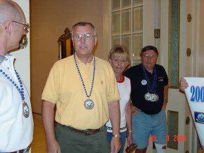 Tom and Valerie Ringate arriving from Tampa Bay, Florida at Registration, 
Friday afternoon.
