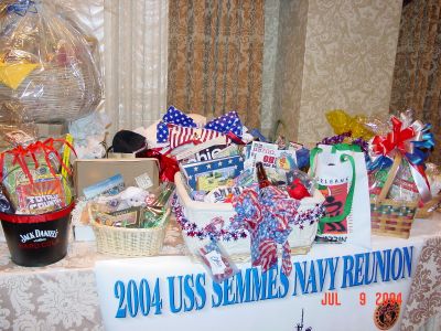 Gift baskets from each shipmate with goodies from their home state.
