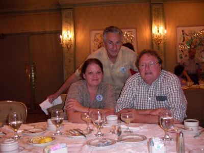 Elaine, Gene Hopper and Steve Hulsey at the Jazz Brunch.
