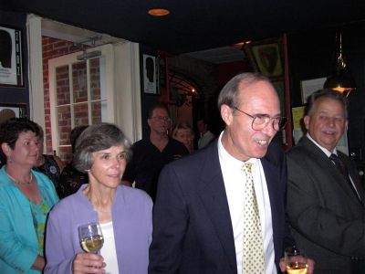 Robert and Sheila Rustad during the Presenting of the Officers at the 
Farewell Banquet.
