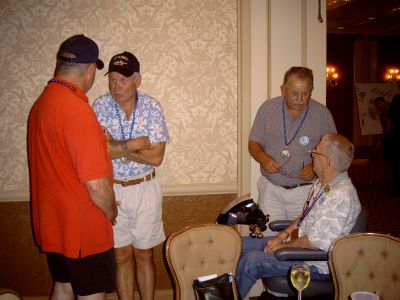 Terry Meyer, JJ Brown, Joe Burton, and Tom Rupert at the Reception.

