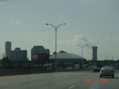 The Louisiana Superdome, home of the New Orleans Saints.
