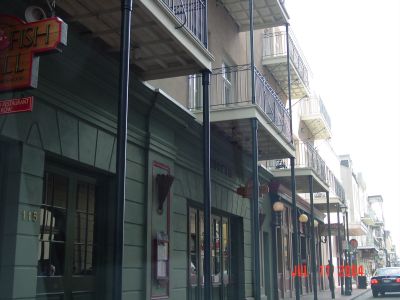 French Quarter architecture.
