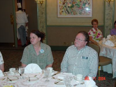 Elaine and Gene Hopper at the Jazz Brunch.
