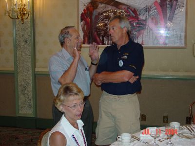 Valerie Ringate, Paul Stark and Tom Camann at the Jazz Brunch.
