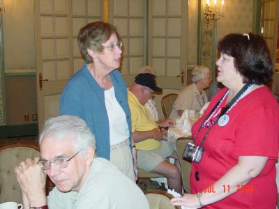 Augie and Lin Greidanus and Karen Layus at the Jazz Brunch.
