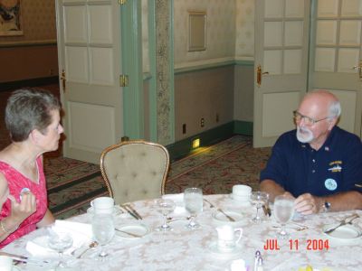 Marty Camann and Bob Hill at the Jazz Brunch.
