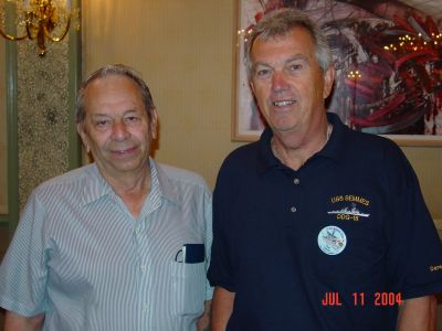 Paul Stark and Tom Camann at the Jazz Brunch.
