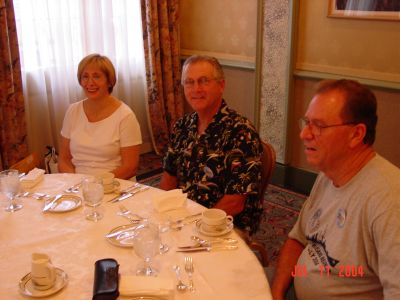 Angela Defalco, Joe Miele and Charlie Layus at the Jazz Brunch.
