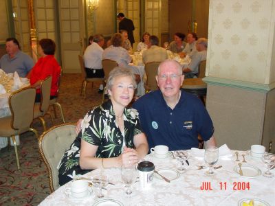 Betty and Don Sazama at the Jazz Brunch.
