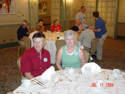 Jerry and Pat Davis at the Jazz Brunch.
