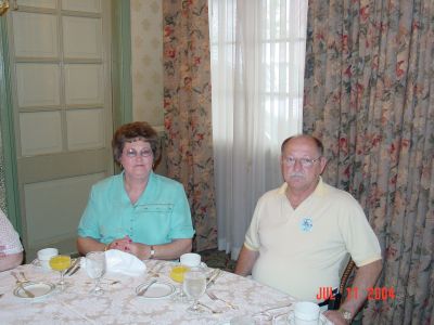 Jackie and Tom Mc Lamb at the Jazz Brunch.
