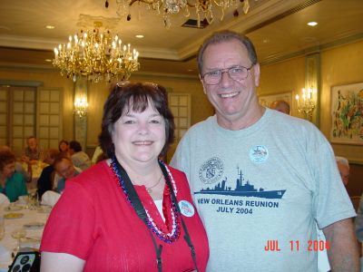 Karen and Charlie Layus, proud host and hostess of the reunion.
