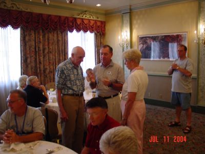 Captain Alexander, Ted and Tracy Mc Courtney at the Jazz Brunch.

