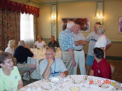 Good conversation and visiting at the Jazz Brunch, 10:30AM to 1:00PM.
