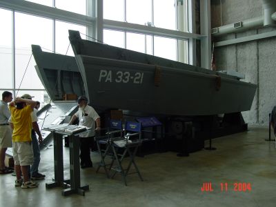 Higgins Boat, WWII landing craft built in New Orleans near current site 
of D-Day Museum.
