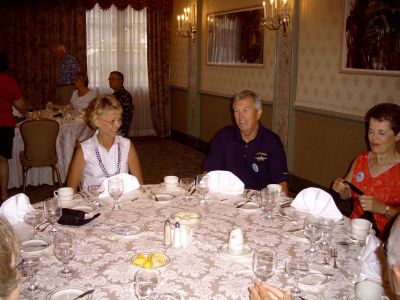 Valerie Ringate with Tom and Marty Camann at the jazz brunch.
