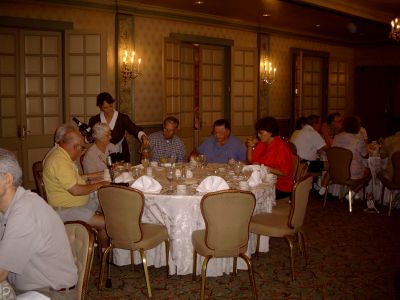 Group shot at the jazz brunch, sipping and having a great time together.
