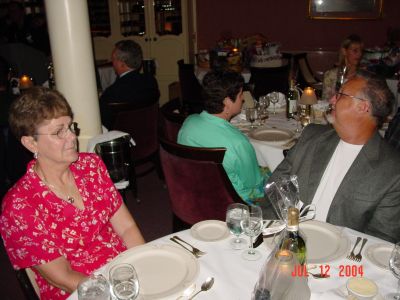 Jeanne and Billy Joe Gullett at the Banquet.
