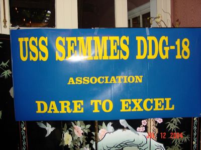 Our USS Semmes Banner.
