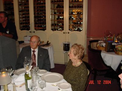 Jim Ferguson and Joyce Nunmaker at the Banquet.
