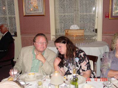 Gene Hopper and Elaine at the Banquet.
