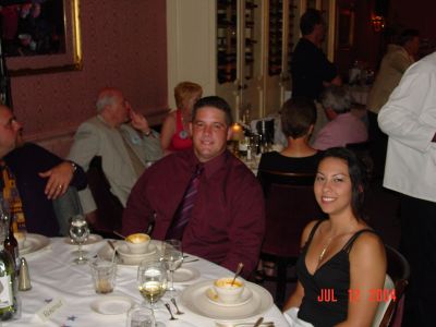 Drew Layus and Ingrid Deakle, son of Charlie and Karen Layus and his 
girlfriend at the Banquet.

