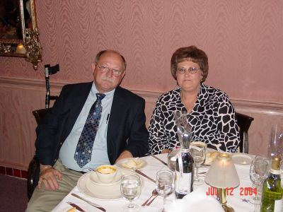 Tom and Jackie Mc Lamb at the Banquet.
