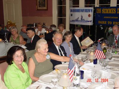 Group shot of the Officer's Table.
