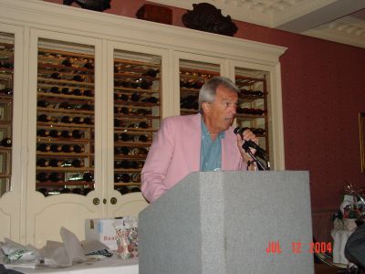 Tom Camann, President USS Semmes Association, 2006 Buffalo, NY Reunion 
Chairman addressing the crew.
